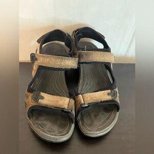 ECCO‎ Men's Adjustable Strap Brown Outdoor Hiking Sandals - Size 7, Arch Support